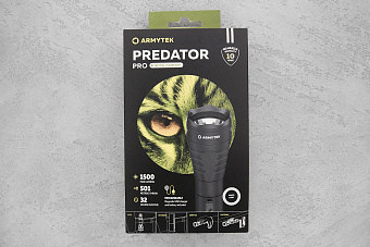 Фонарь Armytek Predator Pro, диод XHP35 HI, холодный свет