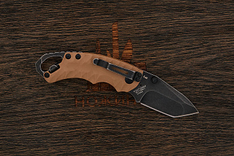 Складной нож Kershaw Shuffle II, сталь 8Cr13MoV blackwash, рукоять термопластик бежевый