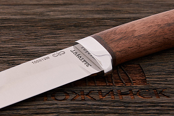 Нож туристический АиР Лиса, клинок 140мм, сталь 100Х13М, рукоять орех/алюминий