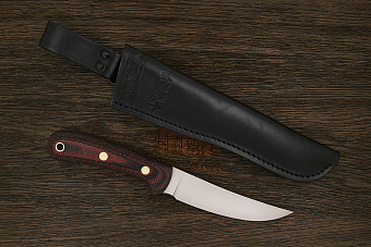 Нож туристический Южный крест Фил, клинок 125мм, сталь CPR, рукоять текстолит красно-черный