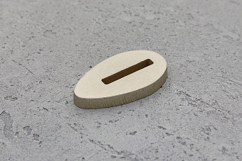 Больстер из нейзильбера 5мм, 40x22мм