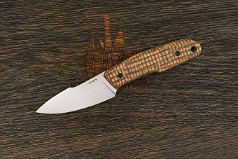 Разделочный нож Къметь, клинок 80мм, сталь Lomax, рукоять микарта