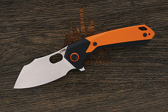 Нож складной CJRB Caldera, клинок 90мм, сталь AR-RPM9, рукоять G10 оранжевый