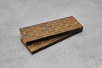 G-Mascus, 2 плашки 130×47×8мм черно-оранжевый