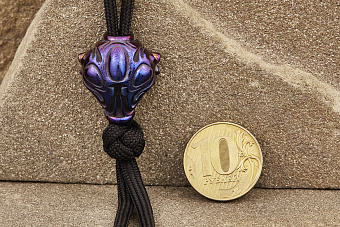 Бусина на темляк «Астро» титан оксид