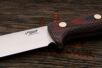 Нож туристический Южный крест Кедр, клинок 115мм, сталь VG-10, рукоять красно-чёрная