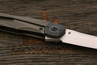 Нож складной Bestech Thyra, клинок 92мм, сталь M390, рукоять титан