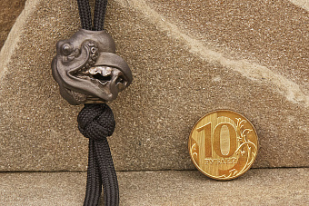 Бусина на темляк «Осьминог» титан