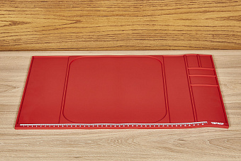 Коврик TSPROF XL для сборки, разборки, заточки ножей красный