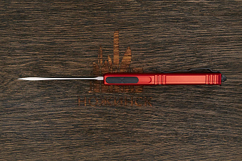 Автоматический складной нож Microtech Ultratech T/E, сталь M390, рукоять алюминий красный