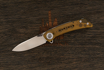 Складной нож WIN+ Vindex, сталь 14C28N, рукоять термопластик желтый