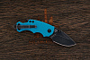Складной нож Kershaw Shuffle, сталь 8Cr13MoV, рукоять термопластик голубой - фото №2