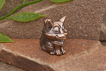 Бусина на темляк Хитрый Лис от мастерской Крымская бронза