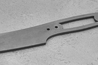 Заготовка для ножа, сталь VG-10 3,6мм. Модель "Ас-I" с клинком 115мм, ТО 62-63HRC