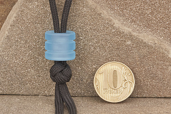 Бусина на темляк №2 голубая