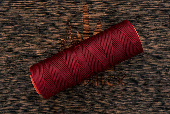 Нить вощеная 1,0мм. Гамма-4 (бордовая)