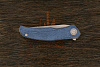 Складной нож Shirogorov knives Q95 Ursus, сталь Elmax, рукоять микарта голубая - фото №7
