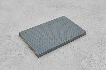 Джутовая микарта, плашка 130x80x8(+)мм серо-голубая