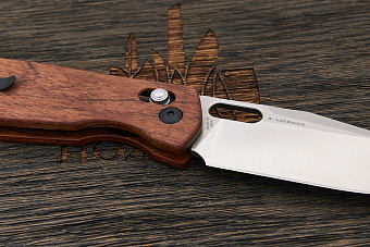 Нож складной CJRB Prado, клинок 95мм, сталь AR-RPM9, рукоять дерево натуральное