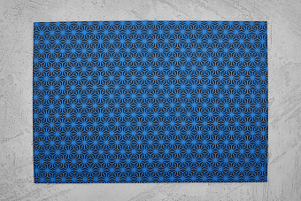 Kydex Stars blue 2,03мм, лист 300x200мм