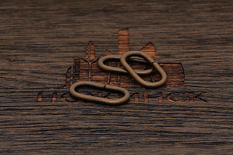 Рамка овальная 30×16 мм. Материал: сталь антик