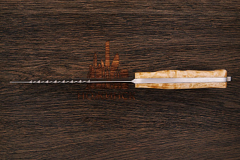 Нож туристический АиР Ирбис, клинок 160мм, сталь 100Х13М, рукоять карельская береза