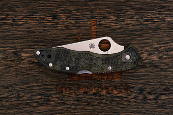 Складной нож Spyderco Delica 4, сталь VG-10, рукоять термопластик зеленый
