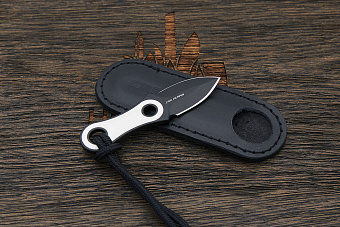 Шейный нож CJRB Knap, клинок 30мм, сталь AR-RPM9, рукоять G10