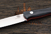 Нож туристический Beaver knife GranTourismo, клинок 105мм, сталь Х12МФ, рукоять микарта чёрная-К - фото №4