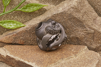 Бусина на темляк «Осьминог» титан