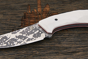 Нож туристический Lizard knives, клинок 98мм, сталь VG-10, рукоять G-10 белый
