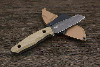 Нож тактический Нож с Котом Листопад, клинок 100мм, сталь Х12МФ