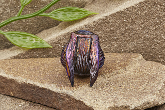 Бусина на темляк «Косой» титан оксид