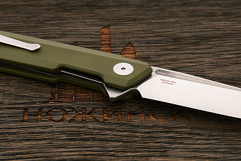 Нож складной Bestech Dundee, клинок 89мм, сталь D2, рукоять G10 оливковый