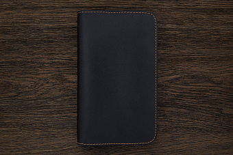 Полноразмерный портмоне 190×115мм с ножом черный