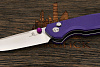 Нож складной Bestechman Velix, клинок 84мм, сталь Sandvik 14C28N, рукоять G10 фиолетовый - фото №4