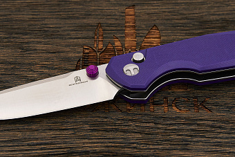 Нож складной Bestechman Velix, клинок 84мм, сталь Sandvik 14C28N, рукоять G10 фиолетовый