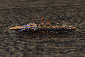 Авторская титановая ручка Дмитрия Стрельцова «Амелия. Спуки» с затвором Т4