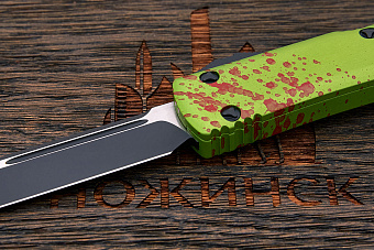 Автоматический складной нож Microtech Zombietech, сталь M390, рукоять алюминий