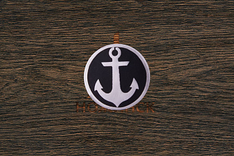 Мозаичный пин «Якорь» 10,0×100 мм, контур, центр - сталь