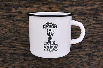 Кружка походная «Кто с ножом, тот с мясом», 400мл