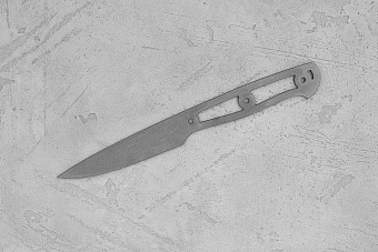 Заготовка для ножа, сталь AUS10Co 3,0мм. Модель "Аппарель НО100" с клинком 100мм, ТО 61-62HRC