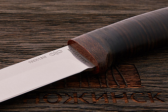 Нож туристический АиР Лиса, клинок 140мм, сталь 100Х13М, рукоять кожа