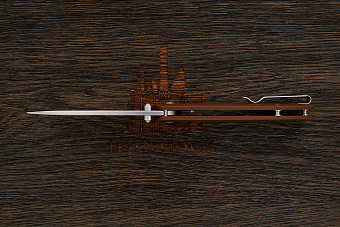 Нож складной CJRB Feldspar, клинок 89мм, сталь D2, рукоять G10 коричневый