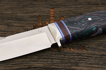 Нож шкуросъёмный Геннадия Дедюхина Скиннер, клинок 115мм, сталь M390, рукоять микарта