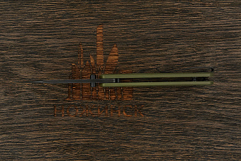 Нож складной QSP Canary Folder, клинок 72мм, сталь Sandvik 14C28N, рукоять G10 зелёный