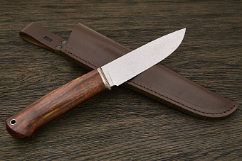 Нож туристический UralEDC Уралец-2017»(№36 из 38), клинок 126мм, дамаск ZDI-1016