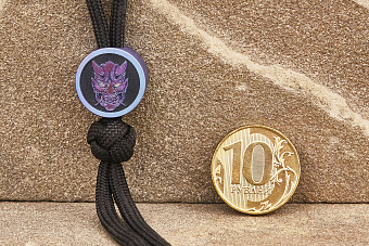 Бусина на темляк «Хання» фиолетовая