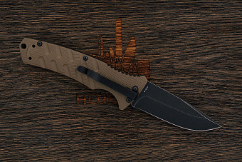 Полуавтоматический нож Böker Strike coyote spearpoint, сталь AUS-8, рукоять G10