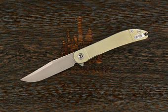 Складной нож Dr. Tech Pikeblade, сталь D2, рукоять титан зеленый